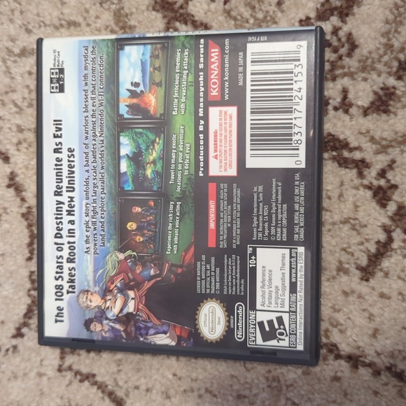 Suikoden Tierkreis Nintendo DS Rare! Complete in box - Picture 3 of 3